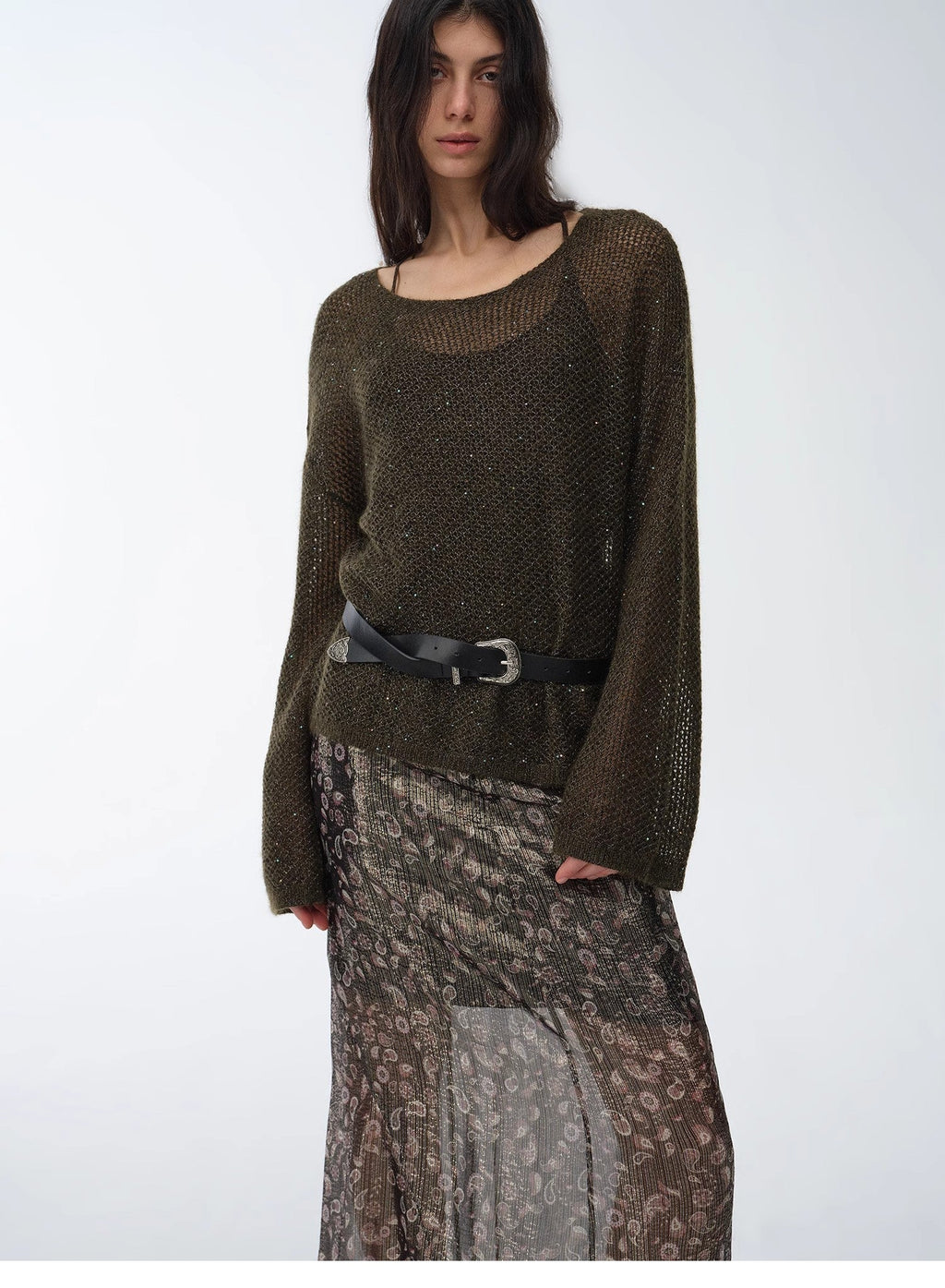 Sequin Knit Top