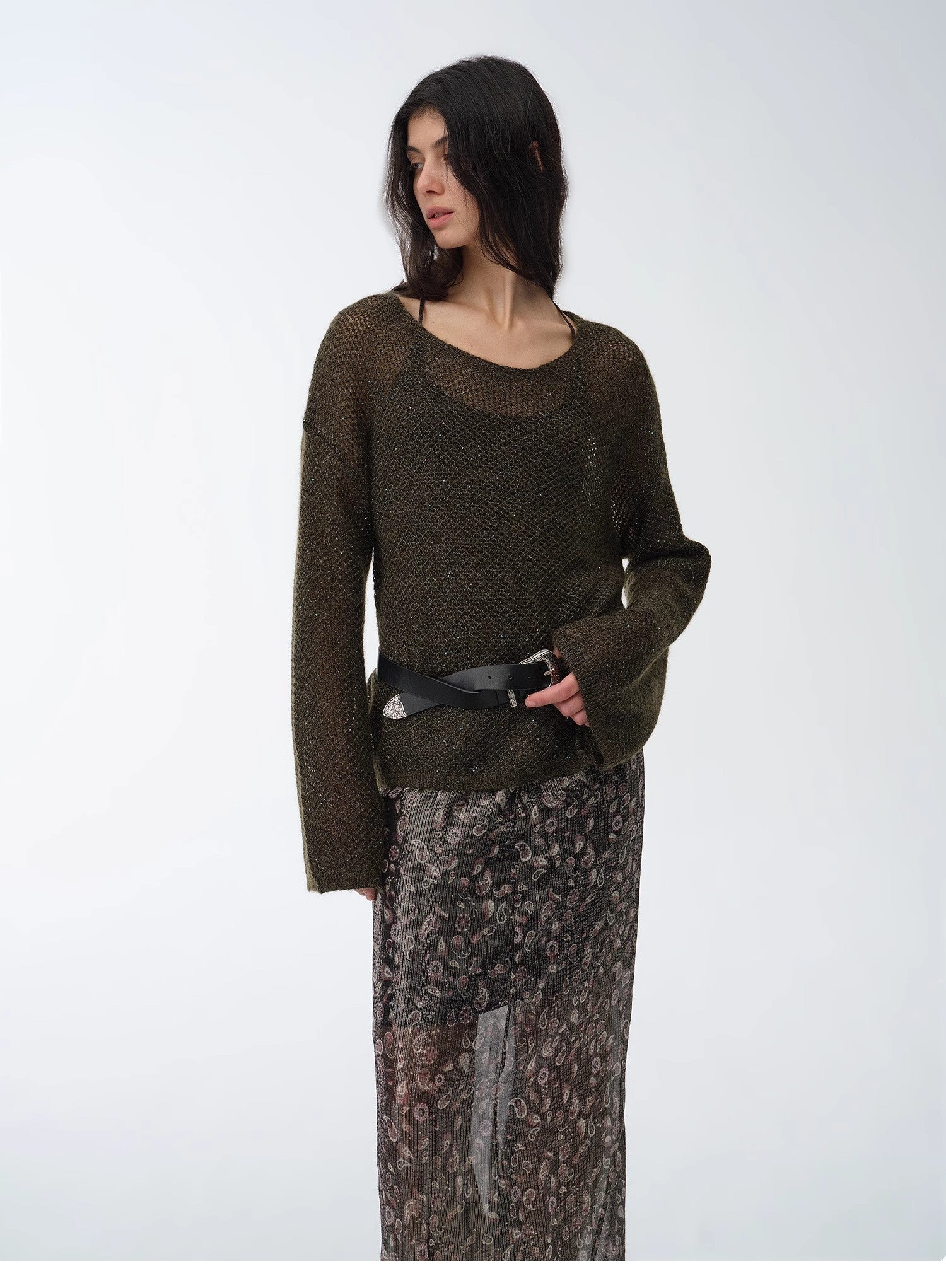 Sequin Knit Top