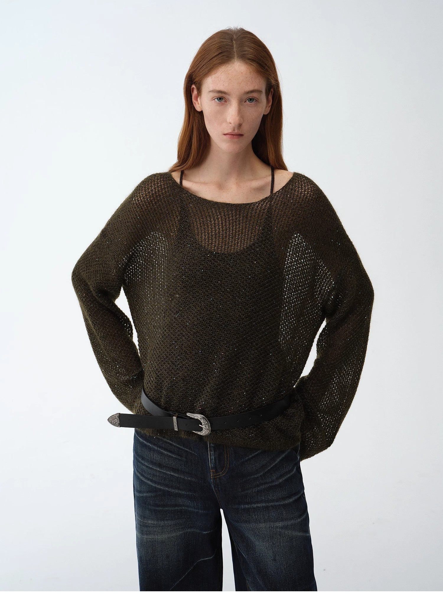 Sequin Knit Top