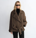 Italian Herringbone Wool Coat
